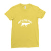 get to the point Ladies Fitted T-Shirt