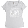 coffee or donuts Women's Triblend Scoop T-shirt