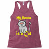 my patronus is a cat Racerback Tank
