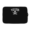 pirate tee skull crossbones Laptop sleeve