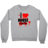 i love house music t shirt men logo3 new t shirt clothing design men Crewneck Sweatshirt