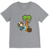 part time job   coconut farm V-Neck Tee