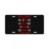adapt or die encoded (white) License Plate