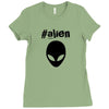 alien funny tshirt Ladies Fitted T-Shirt