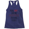 quitting coffee Racerback Tank