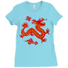 Chinese New Year Symbol Ladies Fitted T-Shirt