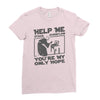 help me stack overflow youre myo nly hope Ladies Fitted T-Shirt