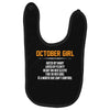 October Girl Hated By Many Baby Bibs