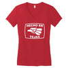 hecho en tejas Women's V-Neck T-Shirt