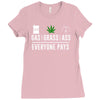 gas, grass or ass everyone pays Ladies Fitted T-Shirt