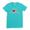i' love my helicopter pilot Ladies Fitted T-Shirt