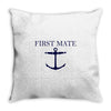 first mate Throw Pillow