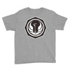 white and black Youth Tee