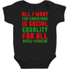 all i want for christmas Baby Bodysuit