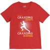 the best grandpas go running V-Neck Tee
