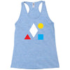 clean bandit shapes geometric Racerback Tank