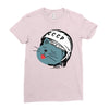 Astronaut Cat Ladies Fitted T-Shirt