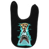 pizza shark graphic Baby Bibs