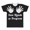 caution! jazz handsfunny jazz dance comic boogie camp trumpet All Over Men's T-shirt