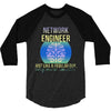 network engineer just like a re   men's 3/4 Sleeve Shirt