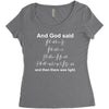 Maxwell EMR...And God Said Women's Triblend Scoop T-shirt