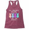 peeps bunnies Racerback Tank