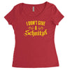 i don't give a schnitzel Women's Triblend Scoop T-shirt