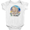 polygon bear graphic Baby Onesie