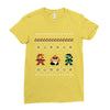 super mario chistmas Ladies Fitted T-Shirt
