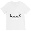 Look Me in The Eyes V-Neck Tee