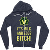 milk and eggs Zipper Hoodie