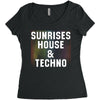 Sunrises House &amp; Techno Women's Triblend Scoop T-shirt