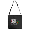 holly jolly christmas Adjustable Strap Totes
