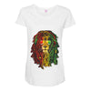 new! men's rasta vibe lion Maternity Scoop Neck T-shirt