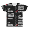 Lgbt Checklist All Over Men's T-shirt