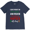 i just want to bake stuff and watch christmas movies all day V-Neck Tee