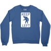 keep left shark Crewneck Sweatshirt