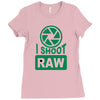 i shoot raw photography camera photograph Ladies Fitted T-Shirt