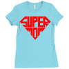 super mom 1 png Ladies Fitted T-Shirt