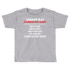 Smartass January Girl Toddler T-shirt
