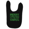 merry christmas ya filthy animal Baby Bibs