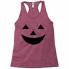 face pumpkin Racerback Tank