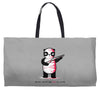 black, red and white Weekender Totes