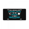 I Love Someone with Ovarian Cancer to The Moon and Back to Infinity License Plate