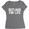 outlaws for life Women's Triblend Scoop T-shirt