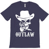 outlaw cow boy motor bike T-Shirt