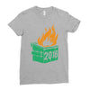 2016 dumpster fire (2) Ladies Fitted T-Shirt