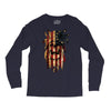 skull us flag Long Sleeve Shirts