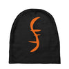 helix of heroes funny retro sci fi superhero symbol cool logo Baby Beanies