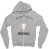 Born To Be A Unicorn! Zipper Hoodie